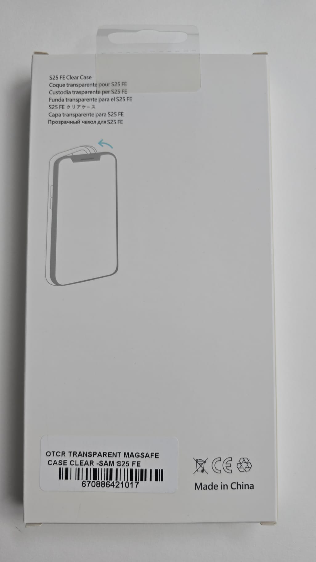 Samsung Galaxy S25 FE Transparent MagSafe Case - OTCR Clear - Image 2