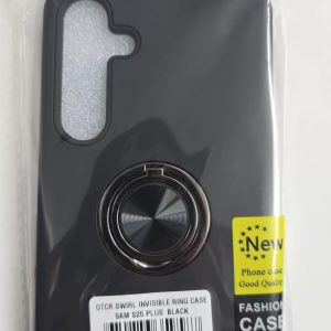 Samsung Galaxy S25 Plus Swirl Invisible Ring Case - OTCR Black