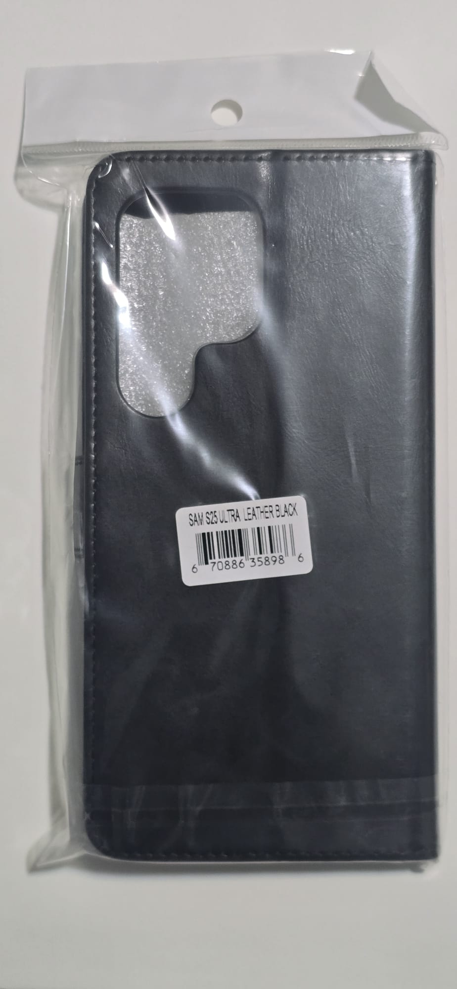 Samsung Galaxy S25 Ultra Leather Book Wallet Case - POU Black - Image 2