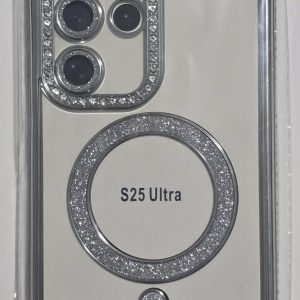 Samsung Galaxy S25 Ultra Glitter Electroplated MagSafe Case - TP Silver