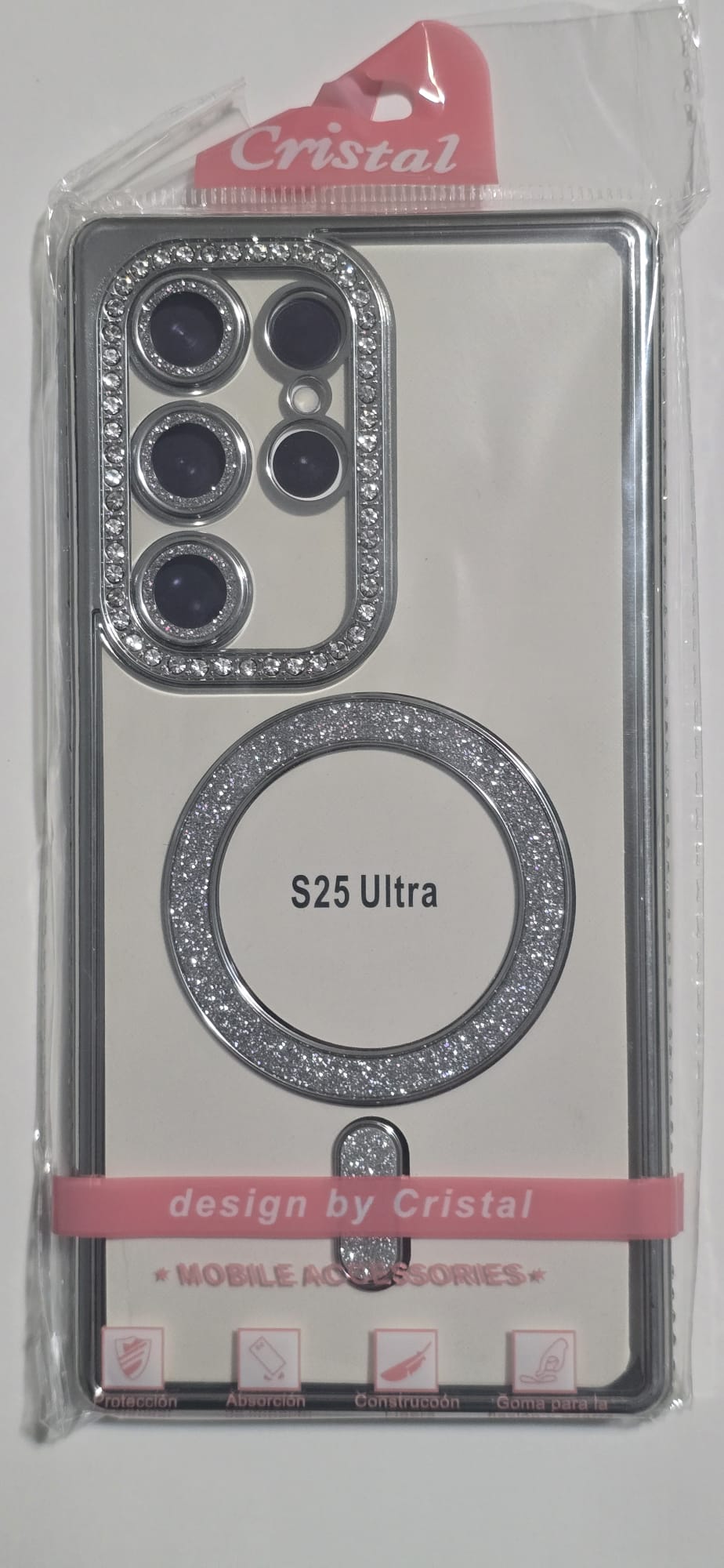 Samsung Galaxy S25 Ultra Glitter Electroplated MagSafe Case - TP Silver