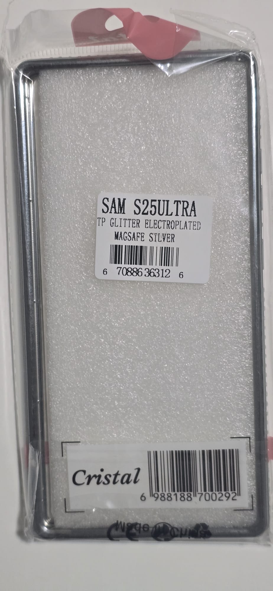 Samsung Galaxy S25 Ultra Glitter Electroplated MagSafe Case - TP Silver - Image 2